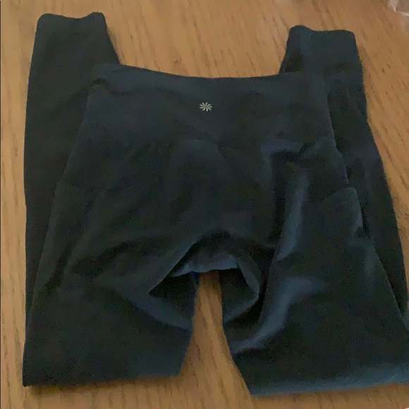 Athleta Dark Green Athletic Pants/Leggings XXS - Picture 3 of 5